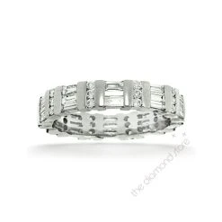 Eternity Ring Mia 18K White Gold Diamond 1.50ct H/Si -The Diamond Store 685910021062176
