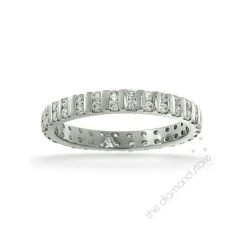 Eternity Ring Ellie 18K White Gold Diamond 0.50ct G/Vs