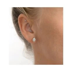 Opal 7 X 5mm 9K Yellow Gold Earrings 8 Opal 7 X 5mm 9K Yellow Gold Earrings -The Diamond Store B3217 v1