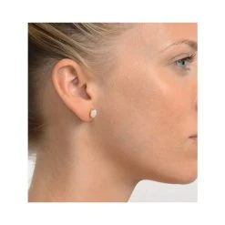 Opal 7 X 5mm 9K Yellow Gold Earrings 9 Opal 7 X 5mm 9K Yellow Gold Earrings -The Diamond Store B3217 v2