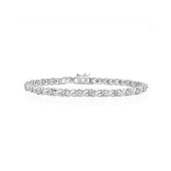 Diamond Kisses Bracelet With 0.05ct Set In 925 Silver