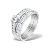 Matching Diamond Engagement And Wedding Ring 0.88ct Platinum