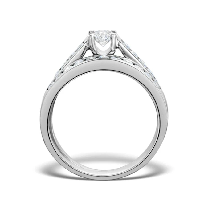 Matching Diamond Engagement And Wedding Ring 0.86ct Platinum 2 Matching Diamond Engagement And Wedding Ring 0.86ct Platinum - Image 2