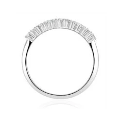 Half Eternity Ring 0.30CT Lab Diamond 9K White Gold -The Diamond Store C1457s
