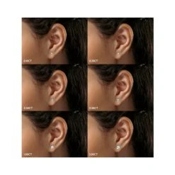 Lab Diamond Stud Earrings 0.15ct H/Si Quality In 925 Silver - 2.7mm -The Diamond Store ClawSTUDShW 5