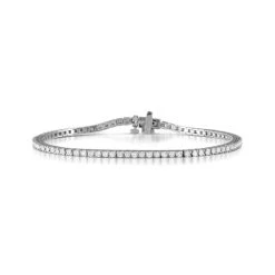 Diamond Tennis Bracelet 18K White Gold Chloe 2.00ct G/Vs
