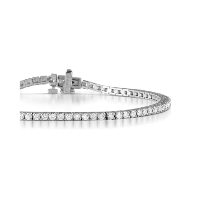 Diamond Tennis Bracelet 18K White Gold Chloe 2.00ct G/Vs 2 Diamond Tennis Bracelet 18K White Gold Chloe 2.00ct G/Vs - Image 2