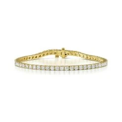 Diamond Tennis Bracelet 18K Gold Chloe 5.00ct G/Vs
