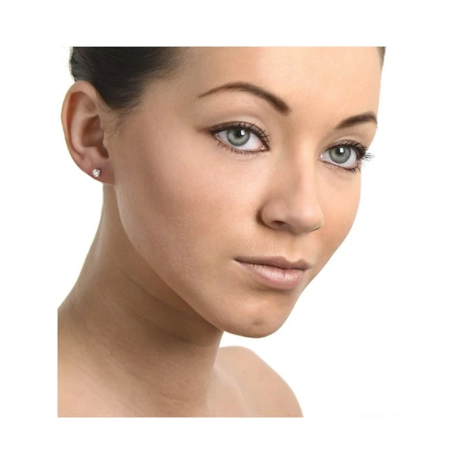 Diamond Earrings 0.40CT Studs Premium Quality In 18K White Gold 3.8mm 3 Diamond Earrings 0.40CT Studs Premium Quality In 18K White Gold 3.8mm - Image 3
