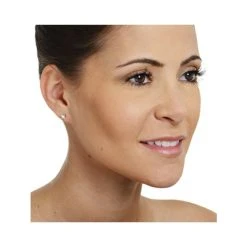 18K White Gold Princess Diamond Earrings - 0.50CT - H/SI - 3.4mm -The Diamond Store DE02 50Wh