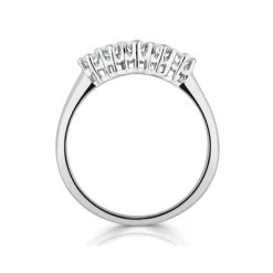 Grace 18K White Gold 5 Stone Diamond Eternity Ring 0.33CT H/SI -The Diamond Store DR06 33ysw 1