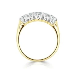Grace 18K Gold 5 Stone Diamond Eternity Ring 0.75CT H/SI 7 Grace 18K Gold 5 Stone Diamond Eternity Ring 0.75CT H/SI -The Diamond Store DR06 75ys 2