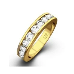 Rae 18K Gold Lab Diamond Half Band Eternity Ring 1.00CT G/VS