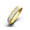 18K Gold Princess Diamond Half Eternity Ring 0.50CT H/SI