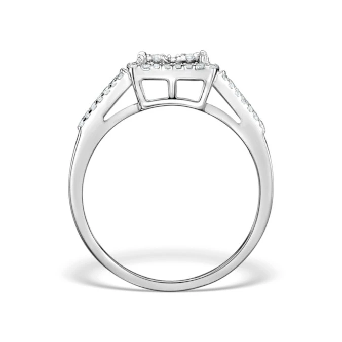 Halo Engagement Ring Galileo 0.50ct Of Lab Diamonds In 9K Gold 2 Halo Engagement Ring Galileo 0.50ct Of Lab Diamonds In 9K Gold - Image 2