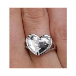 White Topaz And Diamond Stellato Ring 0.02ct In 9K White Gold -The Diamond Store E5986 v1