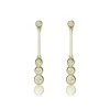 Small Drop Earrings 0.12ct Diamond 9K Yellow Gold