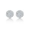 Cluster Earrings 0.25ct Diamond 9K Yellow Gold