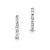 0.06ct Diamond And 9K White Gold Earrings - H4557