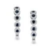0.43ct Sapphire And Diamond Stellato Earrings In 9K White Gold
