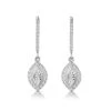 Masami Diamond Marquise Earrings 0.30ct Pave Set In 9K White Gold