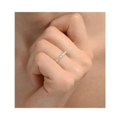 Chloe Lab Diamond Eternity Ring 18K Gold Claw Set 1.00ct G/Vs -The Diamond Store FE12 100Yh 4