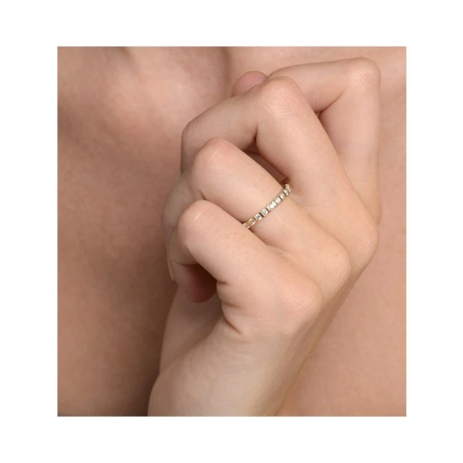 Eternity Ring Hannah 18K Gold Diamond 0.50ct H/Si 4 Eternity Ring Hannah 18K Gold Diamond 0.50ct H/Si - Image 4