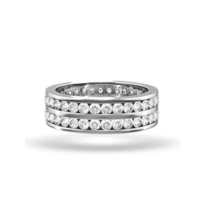 Eternity Ring Lucy Platinum Diamond 3.00ct G/Vs 2 Eternity Ring Lucy Platinum Diamond 3.00ct G/Vs - Image 2