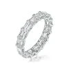 Sofia Diamond Eternity Ring Emerald Cut 2.42ct VVs Platinum Size J-N