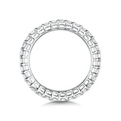 Francesca Diamond Eternity Ring Emerald Cut 3ct VVs Platinum Size H-I 7 Francesca Diamond Eternity Ring Emerald Cut 3ct VVs Platinum Size H-I -The Diamond Store FE46 FE48s 5