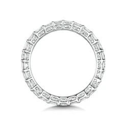 Gabrielle Diamond Eternity Ring Princess Cut 2.03ct VVs Platinum H-I -The Diamond Store FE58 FE60s 8