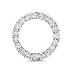 Stella Diamond Eternity Ring Round Cut 3.4ct VVs Platinum Size J-N -The Diamond Store FE61 FE63s 2