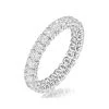 Sienna Diamond Eternity Ring Oval Cut 3.3ct VVs Platinum Size J-N