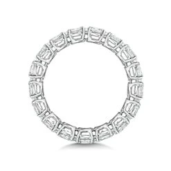 Serena Diamond Eternity Ring Oval Cut 3.9ct VVs Platinum Size J-N 7 Serena Diamond Eternity Ring Oval Cut 3.9ct VVs Platinum Size J-N -The Diamond Store FE70 FE72s 7