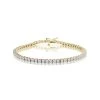 3ct Diamond Tennis Bracelet Claw Set In 9K Yellow Gold