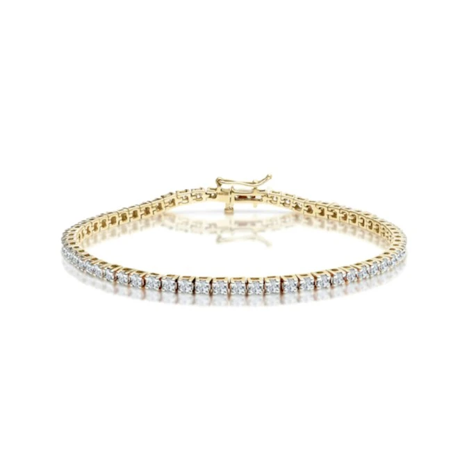 3ct Diamond Tennis Bracelet Claw Set In 9K Yellow Gold 1 3ct Diamond Tennis Bracelet Claw Set In 9K Yellow Gold