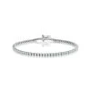 2ct Diamond Tennis Bracelet Claw Set In 9K White Gold