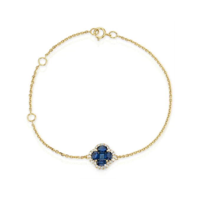 Sapphire 1.11ct And Diamond 18K Yellow Gold Alegria Bracelet 1 Sapphire 1.11ct And Diamond 18K Yellow Gold Alegria Bracelet