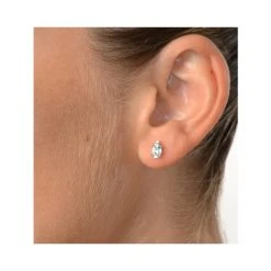 Aquamarine 0.80CT And Diamond 9K Yellow Gold Earrings -The Diamond Store H4255 v1