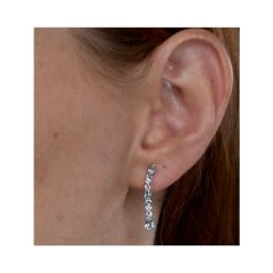 Stellato Collection Blue Topaz And Diamond Earrings In 9K White Gold 9 Stellato Collection Blue Topaz And Diamond Earrings In 9K White Gold -The Diamond Store H4623 v1