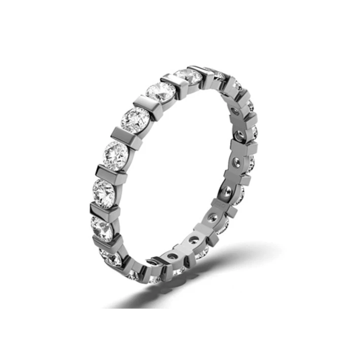 Eternity Ring Hannah 18K White Gold Diamond 1.00ct H/Si 1 Eternity Ring Hannah 18K White Gold Diamond 1.00ct H/Si