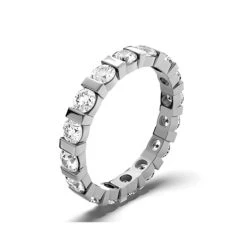 Eternity Ring Hannah 18K White Gold Diamond 2.00ct G/Vs