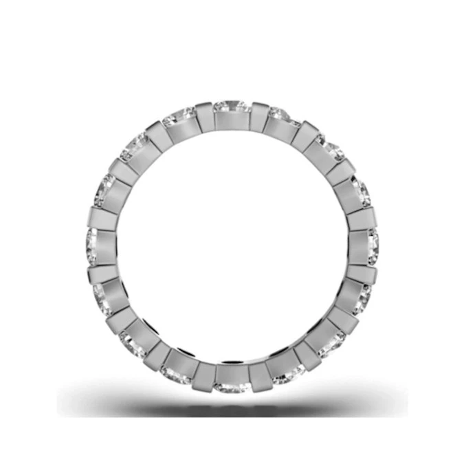 Eternity Ring Hannah 18K White Gold Diamond 3.00ct H/Si 3 Eternity Ring Hannah 18K White Gold Diamond 3.00ct H/Si - Image 3