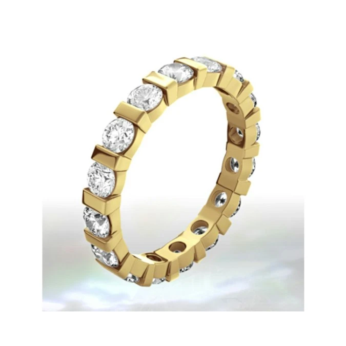 Eternity Ring Hannah 18K Gold Diamond 2.00ct H/Si 1 Eternity Ring Hannah 18K Gold Diamond 2.00ct H/Si