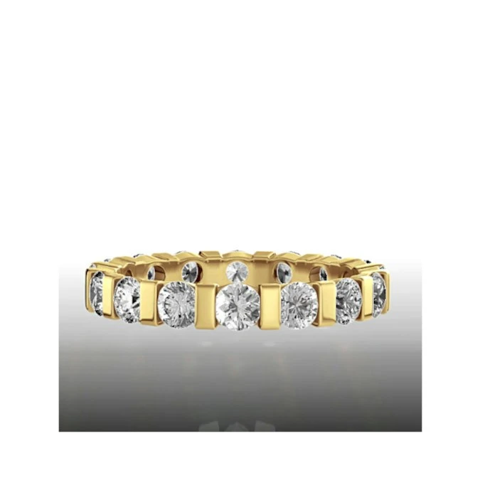 Eternity Ring Hannah 18K Gold Diamond 2.00ct H/Si 2 Eternity Ring Hannah 18K Gold Diamond 2.00ct H/Si - Image 2