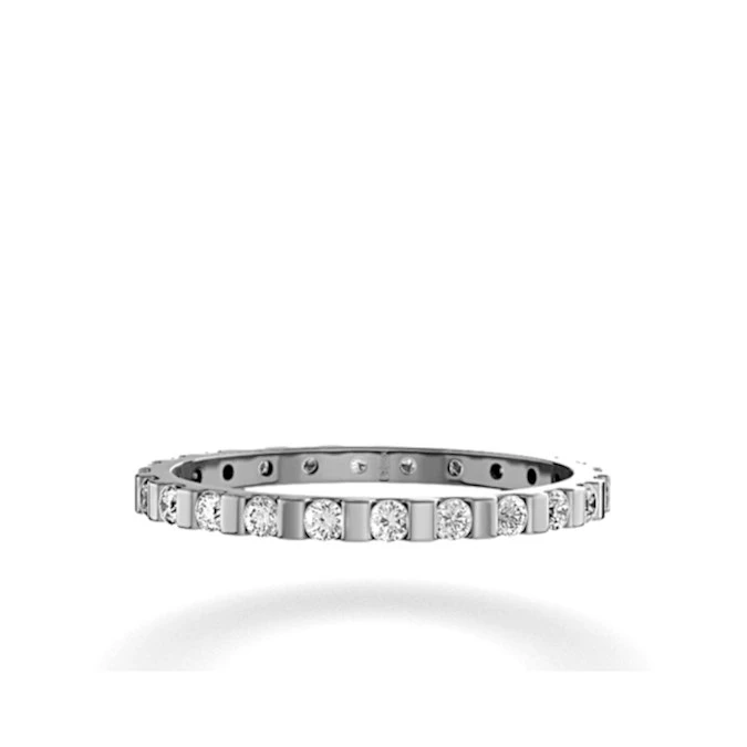 Eternity Ring Hannah Platinum Diamond 0.50ct G/Vs 2 Eternity Ring Hannah Platinum Diamond 0.50ct G/Vs - Image 2