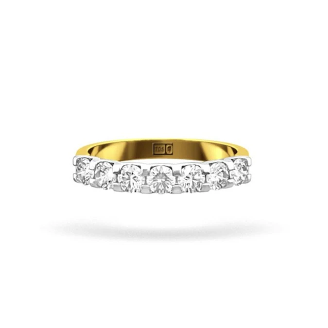 Chloe 18K Gold Lab Diamond Eternity Ring 0.50ct H/Si 2 Chloe 18K Gold Lab Diamond Eternity Ring 0.50ct H/Si - Image 2