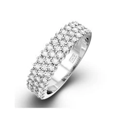 JASMINE PLATINUM Diamond ETERNITY RING 1.00CT G/VS