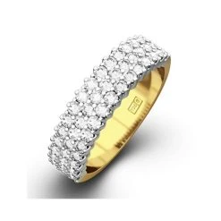 JASMINE 18K Gold Diamond ETERNITY RING 0.50CT G/VS