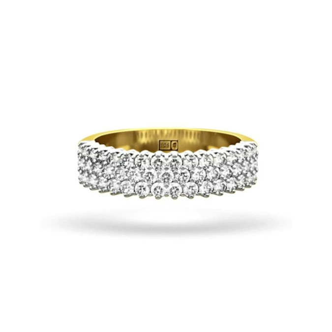 JASMINE 18K Gold Diamond ETERNITY RING 0.50CT G/VS 2 JASMINE 18K Gold Diamond ETERNITY RING 0.50CT G/VS - Image 2